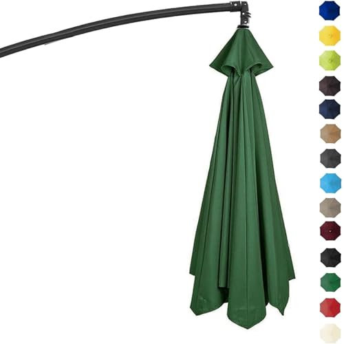 MCNDSI Sonnenschirm Ersatzbezug Bespannung Mit 2m/2.3m/2.7m/3m 6 Streben/8 Streben, Gartenschirm Ersatzabdeckung, Für Hof, Garten, Strand, Pool(12r,3m/6ribs)