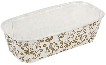 TVIVID 50 moldes de papel desechables para pan, bandeja rectangular de papel para hornear pan, pasteles, accesorios de pastelería