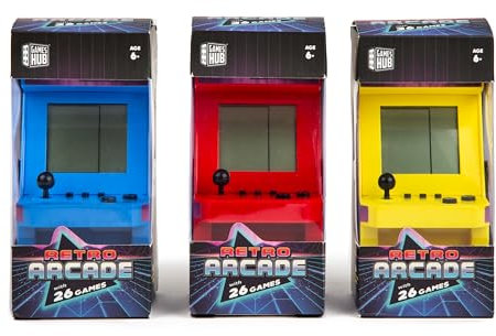 RMS Retro Arcade Games Machine Set - Mini Arcades Handheld Console Classic Game Player With 26 Games