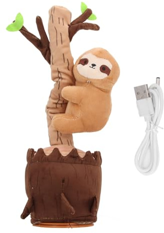 Keenso Dancing Talking Animal Toy, Singing Mimicking Recording Toy Repeats What You Say Plush Toys for Kids (Type 2