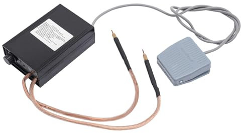 Tagtuell Punktschweißgerät für akkus, Handschweißgerät mit Pedalschalter und Nickelgurt, Tragbares Punktschweißgerät DIY Kit, 9-Gang Einstellbar