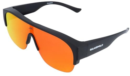 Gamswild WO7530 Überbrille - Sonnenbrille - Sportbrille - bruchsichere Polycarbonatgläser mit 100% UV400 Schutz – 26g