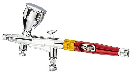 Spritzpistole, Airbrush Dual-Action-Spritzpistole 9 cc Airbrush Farbe Nagel Make-up Farbe Tattoo Kunst DIY Werkzeug 0,2 mm/0,3 mm/0,5 mm