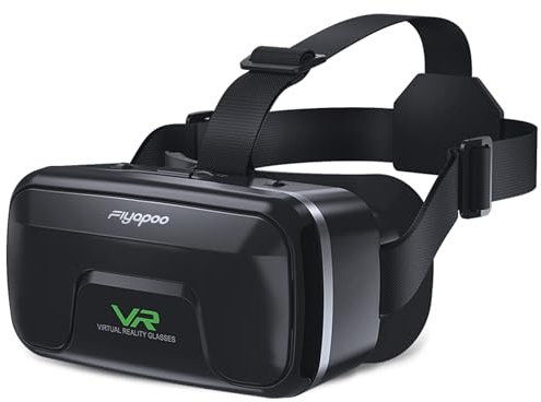 FIYAPOO Occhiali VR, 3D, per realtà virtuale, per giochi e film realistici, leggeri e confortevoli, compatibili con dispositivi Android e iPhone (4,7-6,6 pollici), bambini