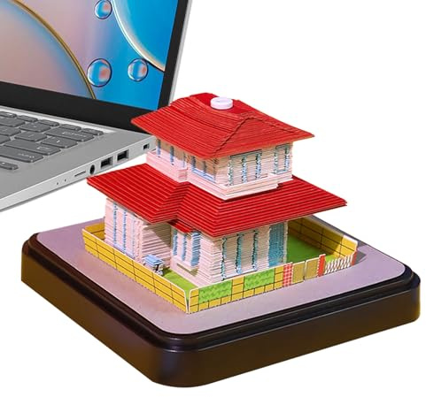 2026 Schreibtisch Kalender, 3D Papierskulptur Haus Abreißkalender, Planungshilfe Organizer Schreibtischdekoration Für Wohnzimmer Arbeitsplatz