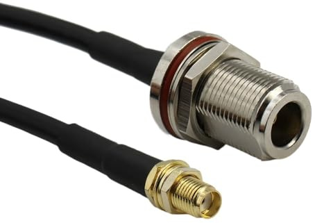 LIHUA RG58 L16 N hona till SMA rak R*/F koaxial pigtail WI/*FI an/te/na förlängningskabel 50-3 50 ohm nya trådterminaler 6 tum~10 m (typ 3,20 cm)
