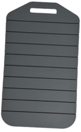 DimyFew Planche à Découper Pliable En Silicone avec Bordure Courbée Stockage Compact et Entretien Simplifié Convient pour Viandes Légumes Adaptée pour Cuisine, Gris