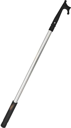 Generisch Teleskopierbarer Bootshaken aus Aluminium, Mehrzweck-Schiffsstange for Anlegen, for Rettungs- und Bergungsarbeiten an Yachten, Schnellbooten und Schlauchbooten, robuste Ausführung(166cm)
