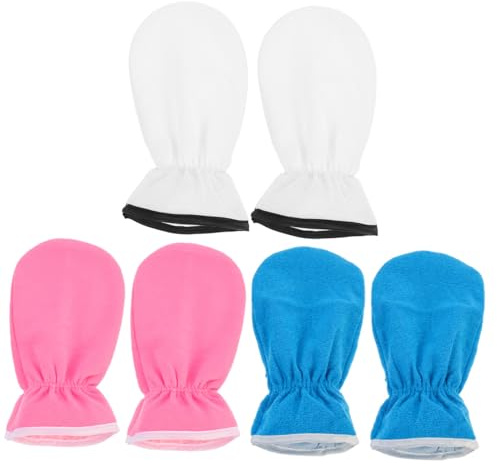 VILLFUL 3 Paar Paraffinwachs Handmasken Handschuhe Feuchtigkeitsspendend Einheitsgröße mit Ätherischen Ölen Hand Spa Pflege für Trockene Hände und Geschmeidige Haut