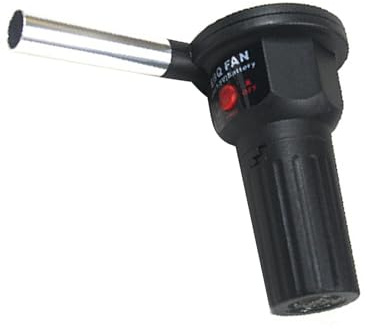 Zanthicia Calentamiento rápido y fácil con ventilador de barbacoa portátil, ventilador de barbacoa, soplador aire, accesorios parrilla ABS, herramientas para fáciles sostener