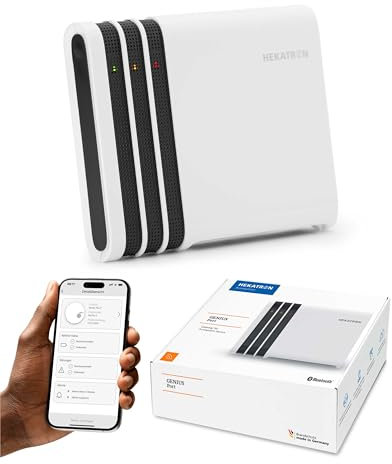 Hekatron Genius Port – Funkgateway für Rauchmelder Genius Plus X – zuverlässige Alarmweiterleitung auf Mobile Endgeräte, einfache Installation