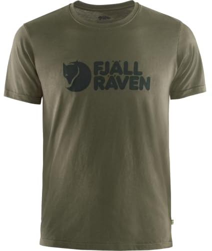 Fjällräven Logo T-Shirt | Mischung aus Bio-Baumwolle und recyceltem Polyester. Rundhalsausschnitt. Logo-Print vorne.