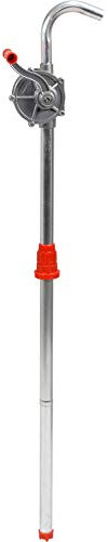 Vorel Pompe à pétrole à main en aluminium avec manivelle, 20 litres/min, construction stable et légère, 3 pièces, pompe à huile à manivelle