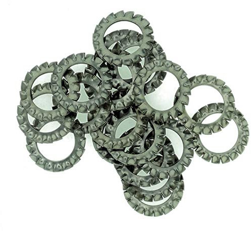 M2 (2 mm) rüttelfeste Unterlegscheibe (außen gezahnt) – Edelstahl (A2) (20 Stück)