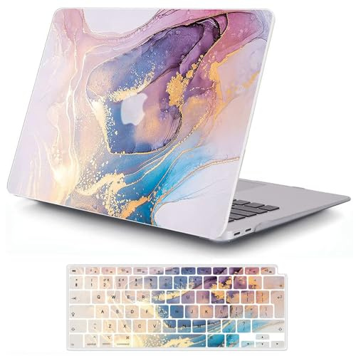 MOKASE Hülle Kompatibel mit MacBook Pro 16 Zoll M5 2026 M4 2025 M3 M2 M1 2024-2021 A3429 A3428 A3403 A3186 A2991 A2780 A2485, Schutzhülle aus Hartplastik mit Tastaturabdeckung, White Gold