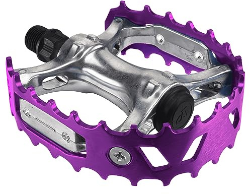 SE BIKES Bear Trap 9/16` Silver/Purple Alloy