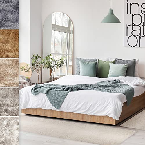 KARAT Flokati Tour de Lit - Elite - Poils Flokati moelleux et doux - 1 chemin de couloir + 2 tapis (l : 80 cm | L : 1 x 300 cm et 2 x 150 cm, blanc)