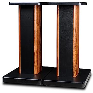 Ddasam lautsprecherstander(40cm) Holz 1 Paar Ständer für Heimkino, HiFi, Bücherregal und Satelliten-Lautsprecher, Holzmaserung, verbessertes Hörerlebnis für Heimkinos