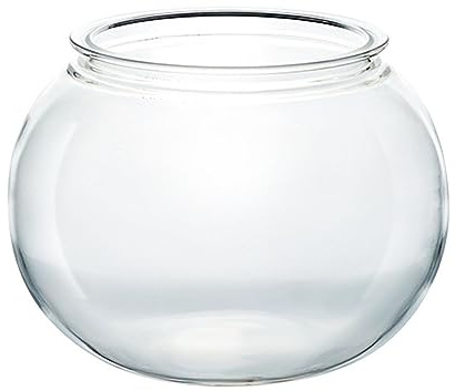 Taka Neko Plastic Circular Fish Tank,Clear Fish Keeper Explosion Proof And Anti Drop Uniform Wall Thickness Smooth without Hurting Hands for Wedding Event Home Decor Flowers Fish,45cm