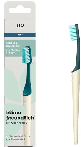TIO: Wechselkopf-Zahnbürste soft - sortiert Rosa|Dunkelgrün - Farbauswahl erfolgt per Zufall (2)