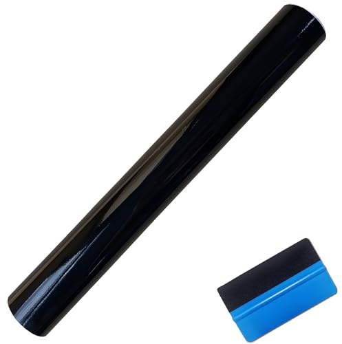 NewL High Gloss Black Car Vinyl Film Air-Release Self Adhesive 150 x 300 cm