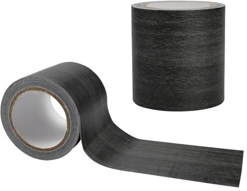 Zfseyuh Nastro Adesivo Effetto Legno Scuro per Bordi Mobili e Riparazione Pavimenti 5,7 cm x 4,57 m (Grigio Scuro)