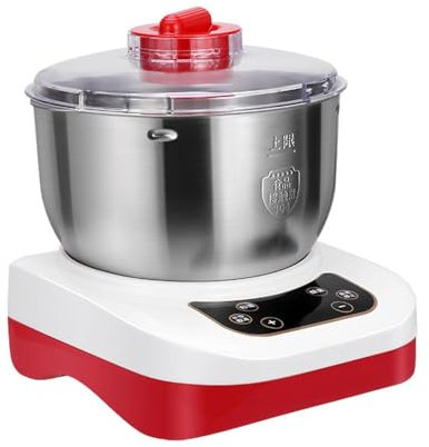 BDJSN Mélangeur de pâte électrique 5L, Machine de pétrissage Domestique 220 W, Machine de Fermentation Portable, Machine de pétrissage Automatique Intelligente pour Pain grillé, Croissants, Nouilles