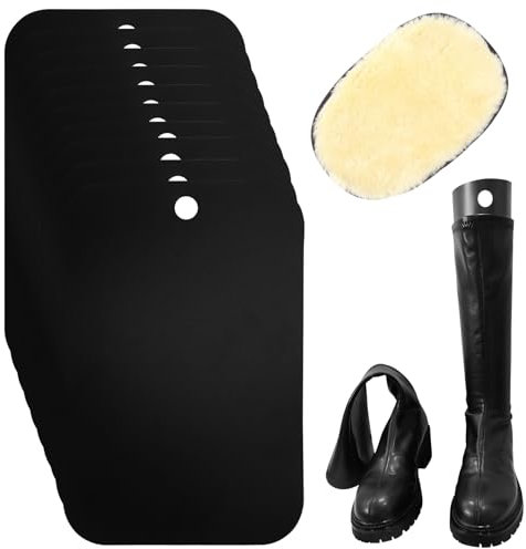 10 pezzi albero di plastica per stivali, inserti di stampo per stivali alti, inserti di stampo per stivali neri, mantiene gli stivali in posizione verticale per stivali da donna e da uomo (32cm)