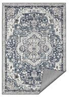 SONGMICS Vintage Teppich, 160 x 230 cm, Wohnzimmerteppich, Schlafzimmerteppich, Waschbarerteppich, Rutschfester Teppich, für Küche, Flur, Esszimmer, Taubengrau TAR033G01