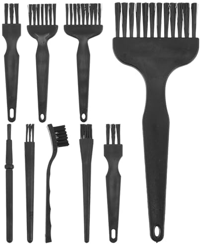 MAGICLULU 8 Stück Reinigungsbürsten für Rasierer und Elektrorasierer PP Schwarz Angenehmer Griff für Reinigung zu Hause und Reisen