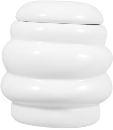UTHCLO Ceramic Honey Jar Airtight Lid Cute Food Storage Jars for Kitchen for Tea Storage and Snack Organization
