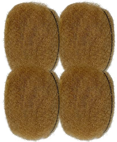 Cheveux humains bouclés 100% africains en vrac pour la fabrication de serrures d'horreur et la réparation des taches existantes, paquet de 4(20,3 cm) (Blonde au miel n°27)