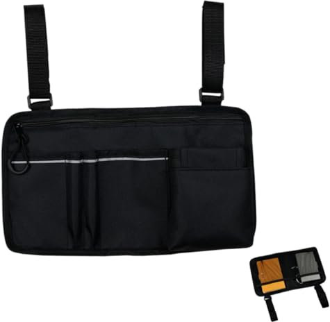 MOLUCKFU Organizer Tasche Mit Reflektoren Universelle Armlehnen-tasche Aus Oxford Große Kapazität Für Rollstühle Scooter Und Gehhilfen