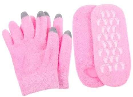 SAFIGLE Feuchtigkeitsspendendes Pflegepaket Für Trockene Haut Damen Gel-handschuhe Mit Touchscreen Atmungsaktive Feuchtigkeitssocken Wiederverwendbar Hautfreundlich Hand Fußpflege