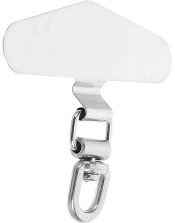 OSALADI Cordino per Telefono Cellulare in Acciaio Inossidabile Argento Design Ultrathin Anticaduta, Patch Semplice e Stile per Accessori Smartphone