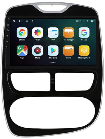 YIANKWY 9 Navigazione GPS per Auto Android 13.1Multimedia per Clio 2014-2016 Supporto BT Radio FM MA 12V Dab Chiamate in Vivavoce MP5 SWC Music 9 Pollice Video 1080P HD Touch,L1 4 Core WiFi 1G+16G