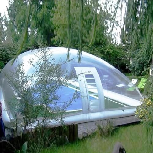 Kccjjrg 8 * 5 * 3m,Tenda per Piscina Gonfiabile con Copertura Trasparente in PVC per Jacuzzi, Copertura Gonfiabile per Piscina All'aperto in Inverno, Tenda A Cupola Gonfiabile per Copertura