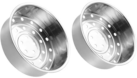 Ciieeo 2 Stück Edelstahl Dampfschale Edelstahl Dampfschale Reisschale Dampfkörbe Zum Kochen Reiskocher Dampfgestell Reiskocher Dampfkorb Silber