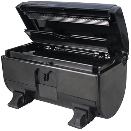 HOMOCONO Black Abs Tin Foil Cutter Box with Non-Slip Design, Convenient to Use Hairdressing Supplies Storage for Salon and Nail Art