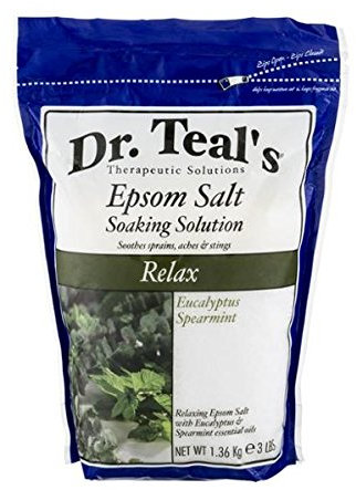 Dr Teal's eucalyptus & spearmint epsom salts, 1.36 kilogram