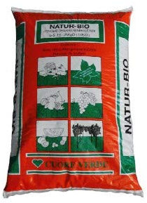 Vialca Natur-BIO Kg20 CONCIME Universale Biologico Fertilizzante Biologico per Prato orto e Giardino - per Tutte Le Colture