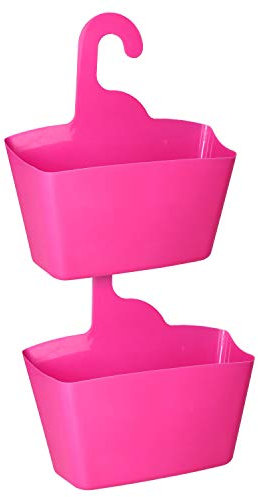 MamboCat 2er Set Hängekorb Lea pink I praktische Aufbewahrung mit Bügel I Zubehör für Haushalt, Küche & Bad I Ordnungssystem zum Aufhängen