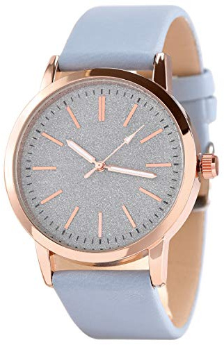 SIN&MI Women's Wrist Watches Leather Quartz Ladies Fashion Watch Classic Analog Watches for Women Girls Students Female Grey