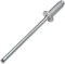 AERZETIX - C48082 - Satz von 50 Blindnieten standard blindniet Ø4x10mm - farbe weißaluminium RAL 9006 - DIN 7337 - popnieten - nieten mit bruchfest stange - aus stahl aluminium