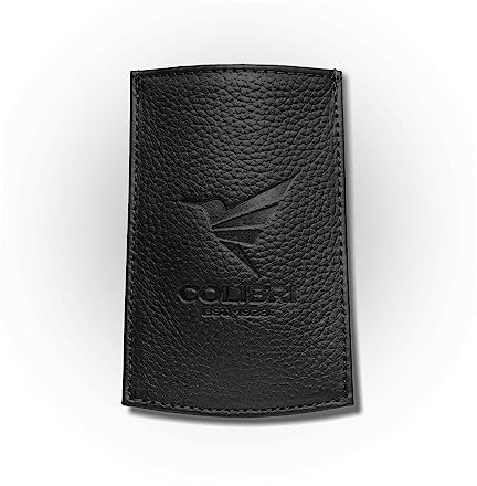 Colibri - Feuerzeugtasche aus Echtleder für Colibri Feuerzeuge und Zigarrenschneider - Schlankes Leder Etui als schützende Aufbewahrungstasche für Raucherzubehör - Inklusive praktischer Zuglasche