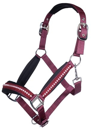 HKM Halfter -Berry- Halfter 3100 Weinrot Pony