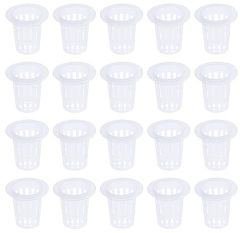 60 Piezas De Macetas De Malla HidropóNica para Cultivo Sin Suelo, Soporte Fijo para Plantas, Ideal para Jardines Y Cultivo Interior