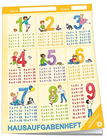 TRÖTSCH - Hausaufgabenheft Grundschule 1x1: Schulplaner Hausaufgabenheft Timer Terminkalender