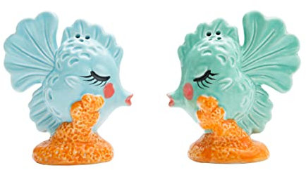 Beachcombers fisksalt och pepparkar set med 2 blå
