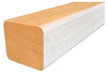 Pasamanos de madera rectangular 45 x 40 mm abeto lacado 3000 mm